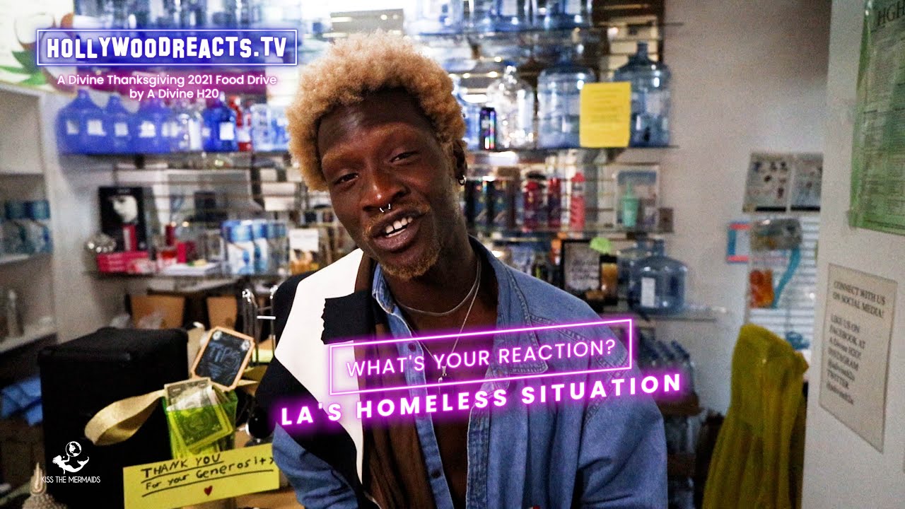 Model Adonis Bosso Reacts To The Homeless Situation In LA – Hollywood Reacts – Divine Project