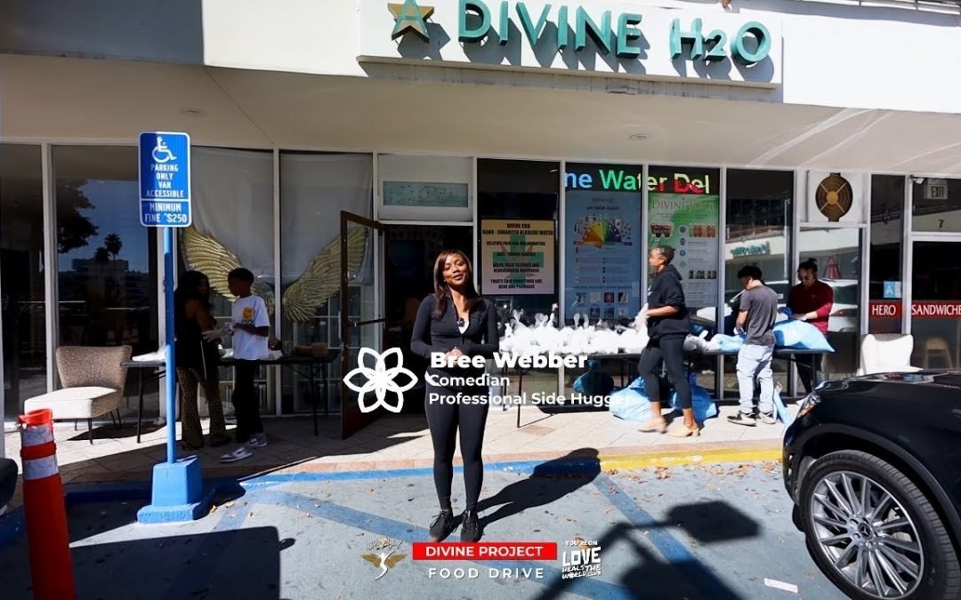 Bree Webber Shares Love and Laughter at the Divine Project Food Drive